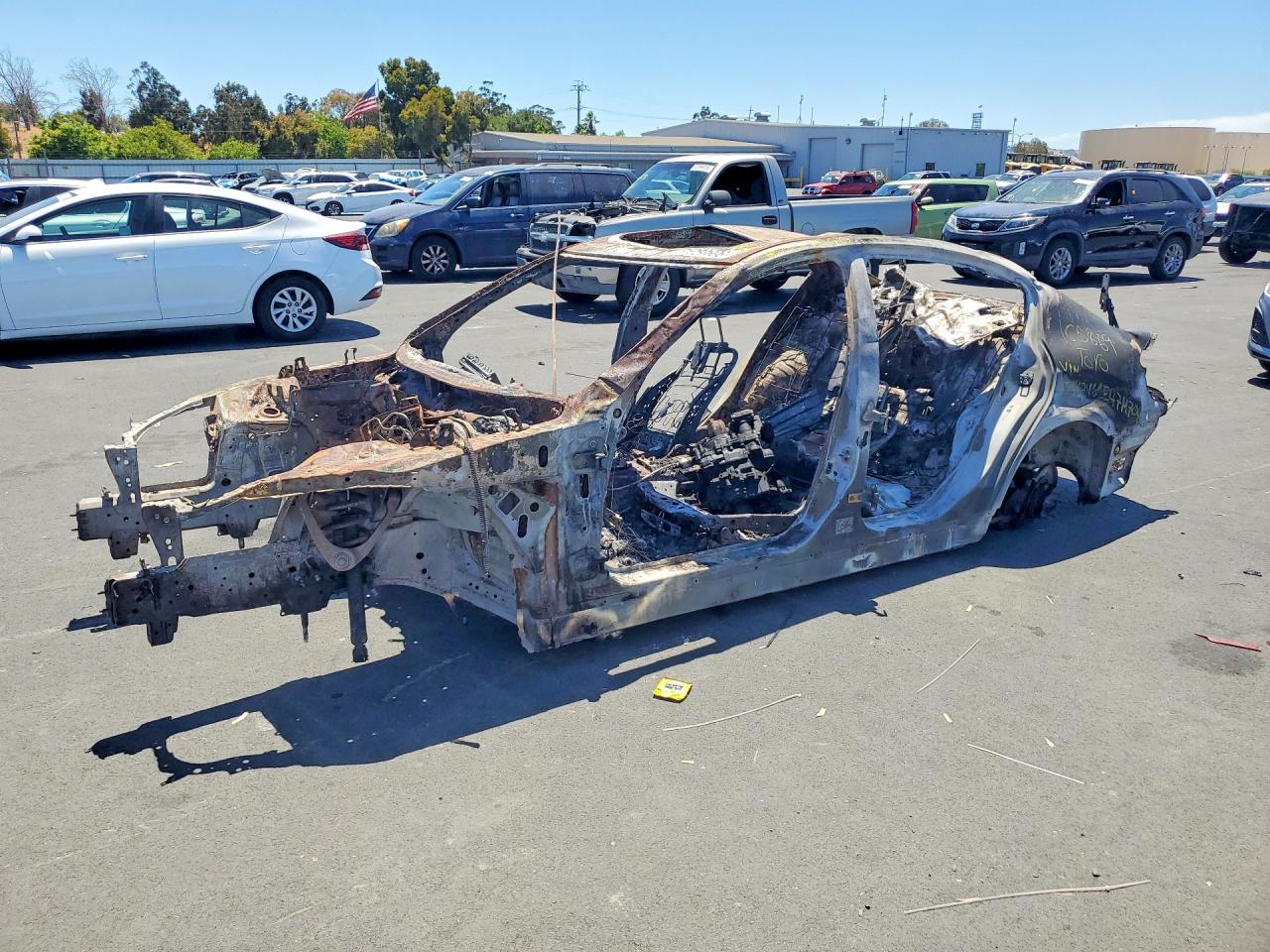 2007 Infiniti G35 Sport, VIN JNKBV61E47M708339 — Burn
