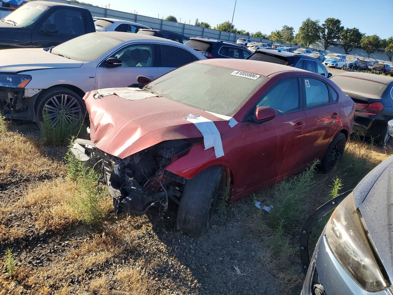 2020 Kia Forte LXS, VIN 3KPF24AD1LE242482 — Engine fire