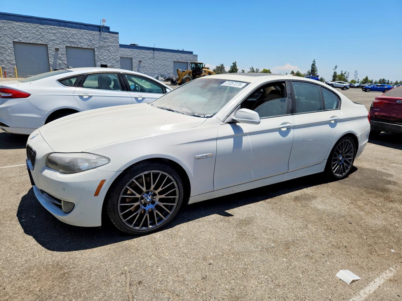 2011 BMW 5 Series 550i, VIN WBAFR9C52BC618267 — Engine fire