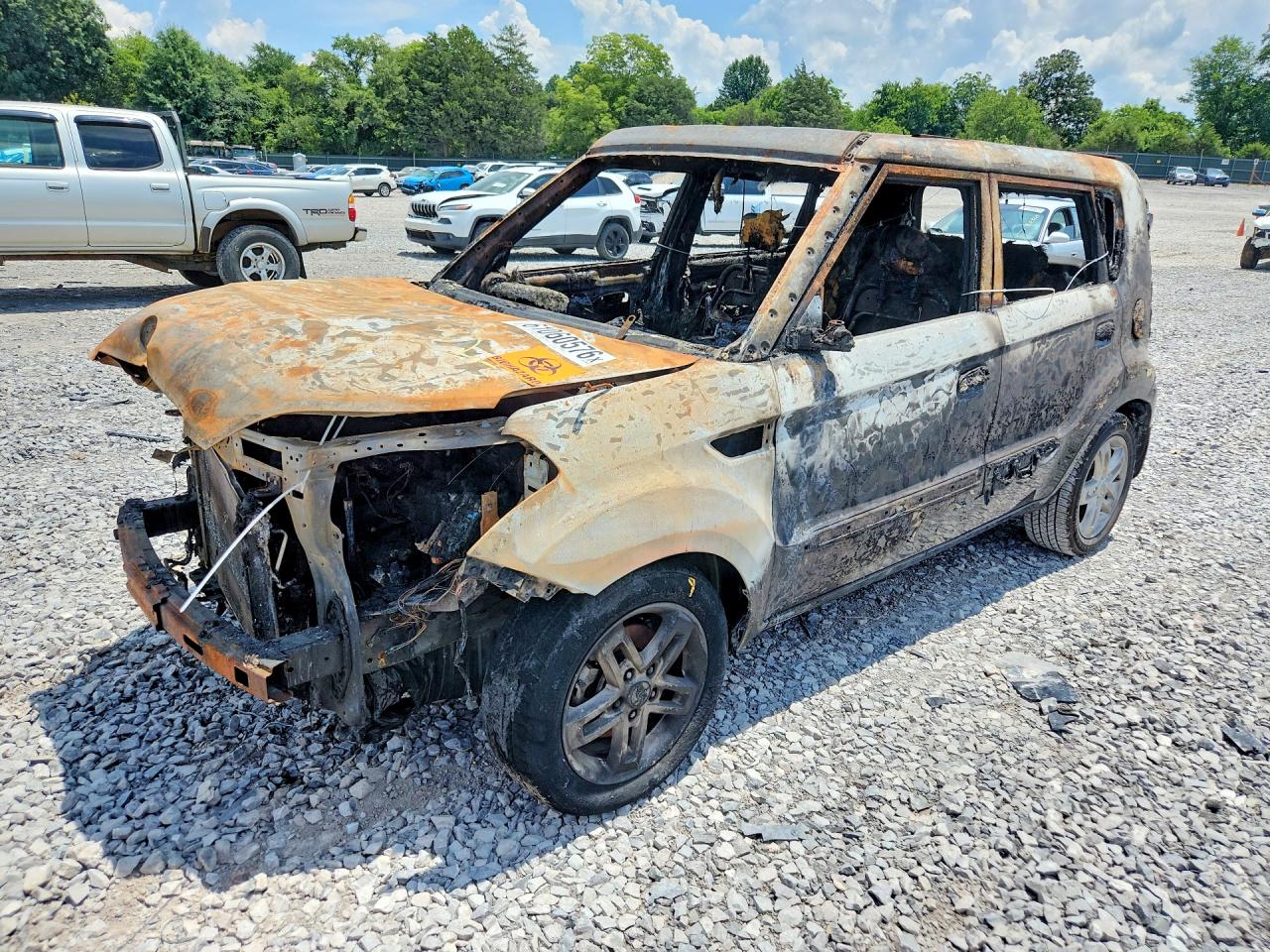 2010 Kia Soul +, VIN KNDJT2A20A7181083 — Burn