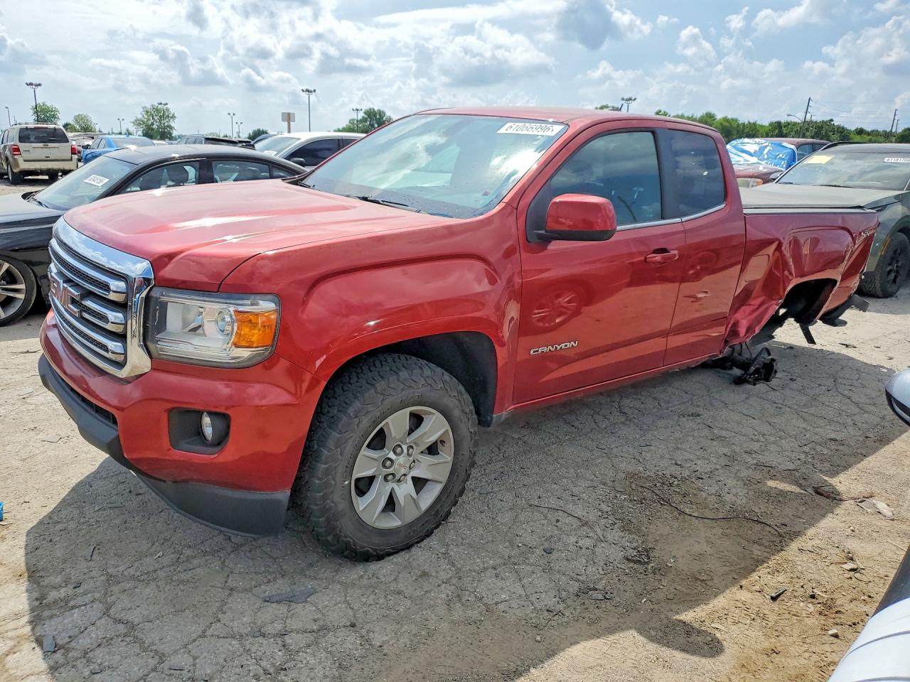 2016 GMC Canyon 4WD SLE, VIN 1GTH6CE35G1197130 — Rear end