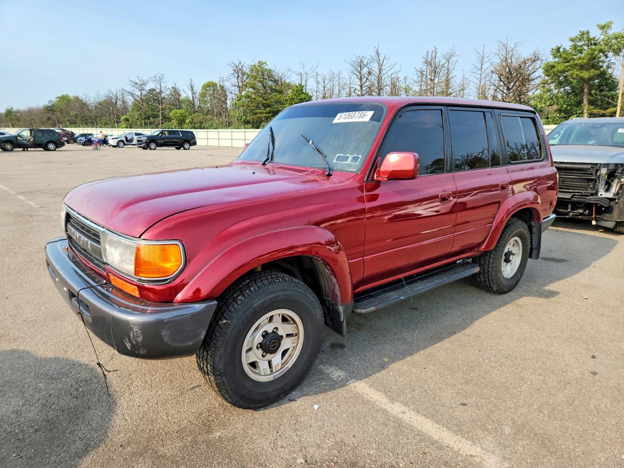 1991 Toyota Land Cruiser, VIN JT3FJ80W9M0026505 — Interior fire