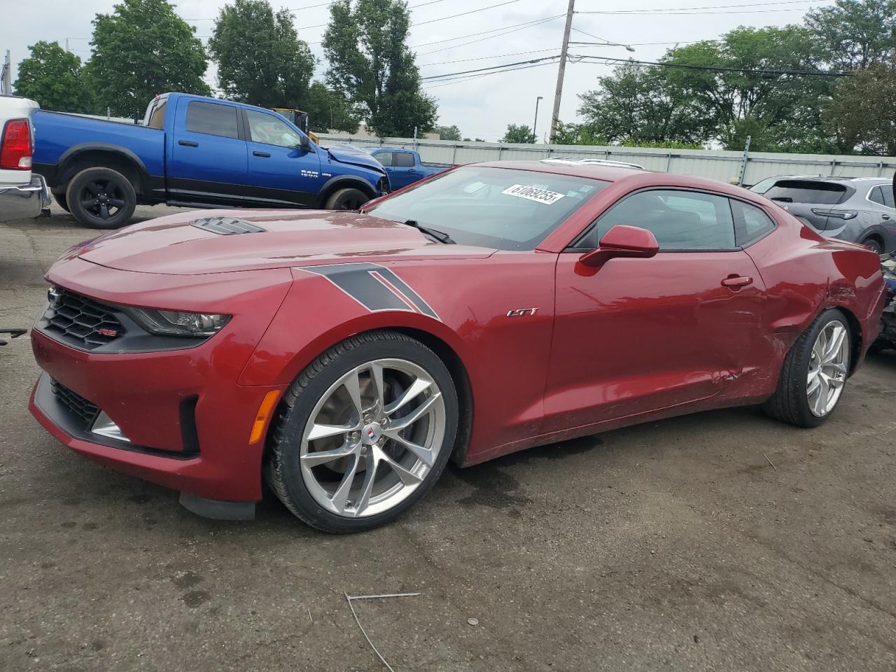 2021 Chevrolet Camaro LT1, VIN 1G1FF1R74M0120087 — Rear end