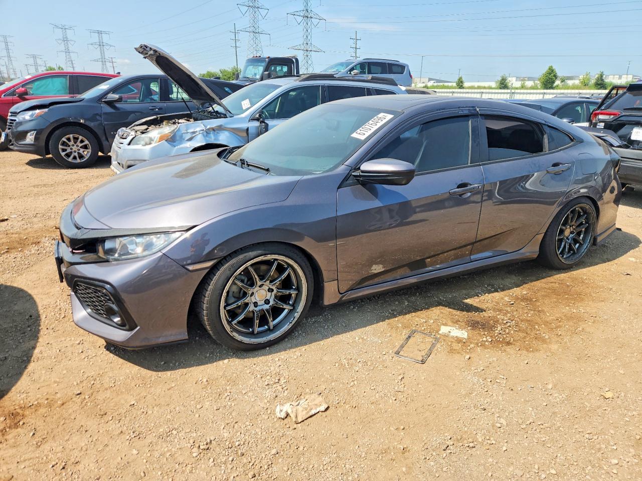 2019 Honda Civic Si, VIN 2HGFC1E54KH703807 — Вода / потоп