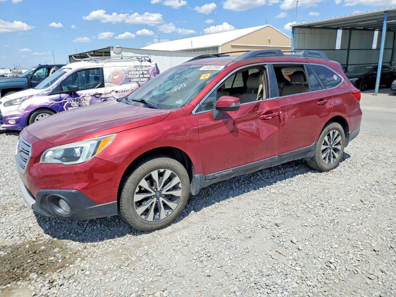 2015 Subaru Outback Limited, VIN 4S4BSBNC8F3330070 — Burn