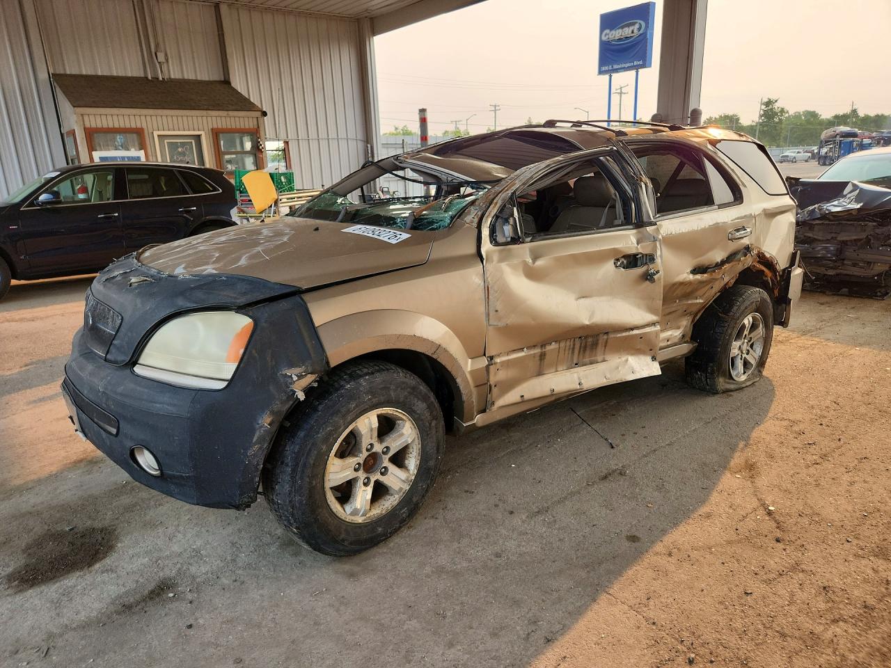 2006 Kia Sorento LX, VIN KNDJC733665551281 — Опрокидывание