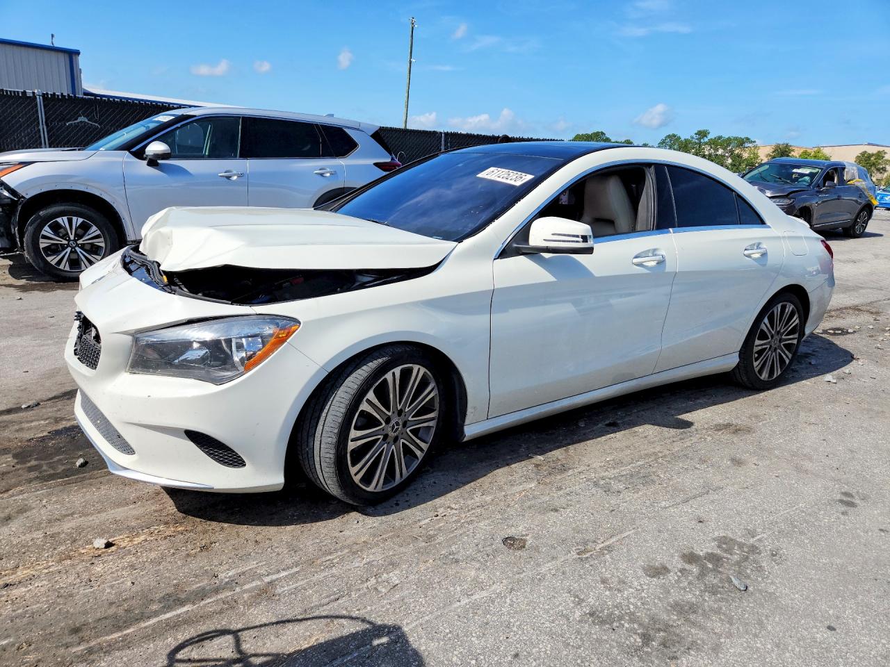 2018 Mercedes-Benz CLA 250, VIN WDDSJ4EB7JN592613 — Front end