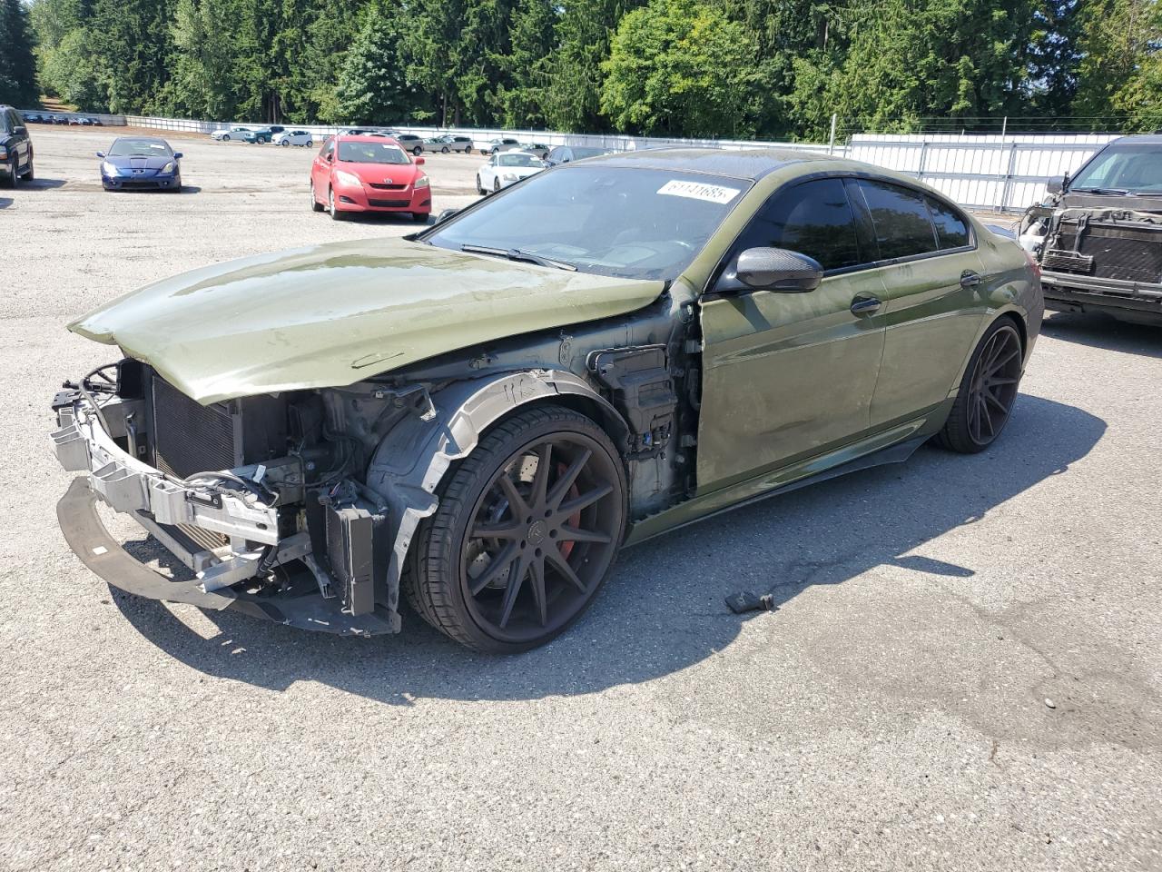 2017 BMW M6, VIN WBS6E9C53HG437414 — Front end