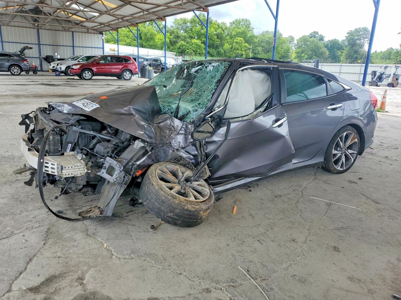 2019 Honda Civic Touring, VIN 19XFC1F93KE008830 — Rollover