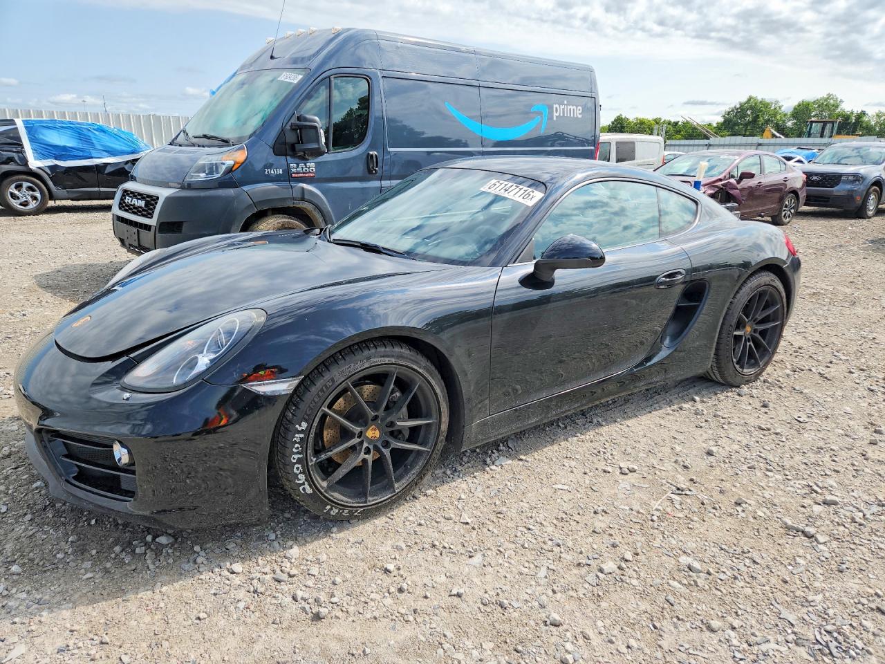 2014 Porsche Cayman, VIN WP0AA2A86EK173437 — Rear end