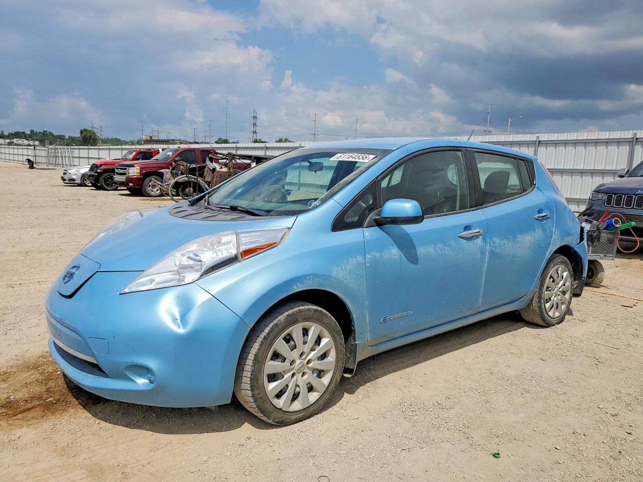2015 Nissan LEAF SV, VIN 1N4AZ0CP8FC309621 — Rear end