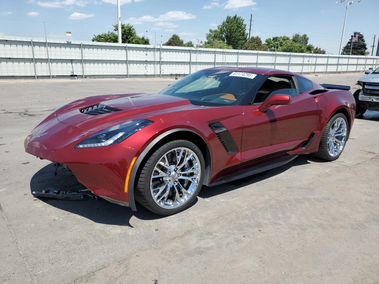 2017 Chevrolet Corvette Z06 3LZ, VIN 1G1YU2D61H5604813 — Front end