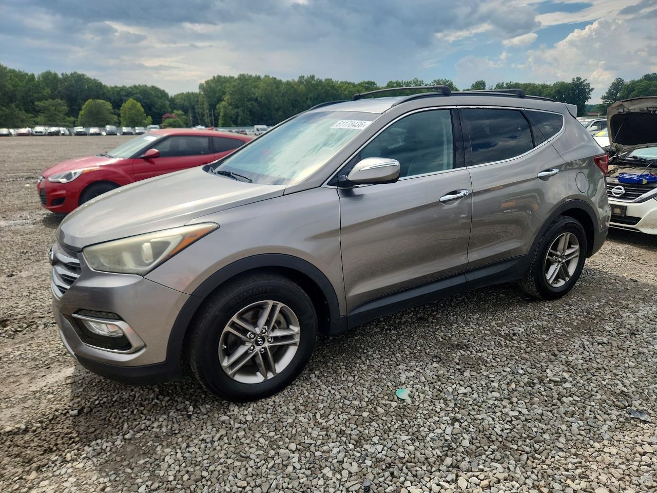 2017 Hyundai Santa Fe 2.4L, VIN 5NMZU3LB6HH002924 — Side