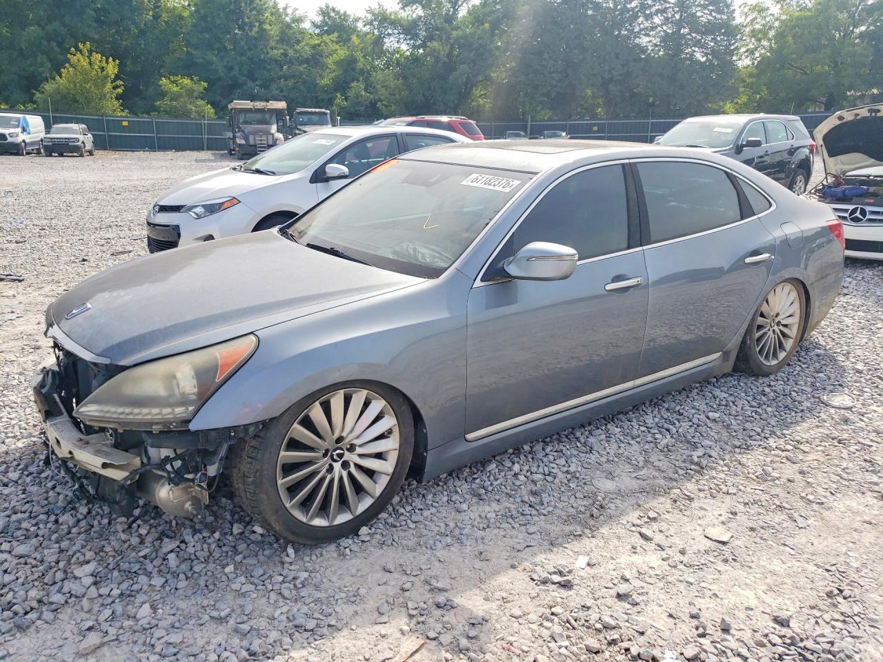2015 Hyundai Equus Signature, VIN KMHGH4JH0FU095935 — Front end
