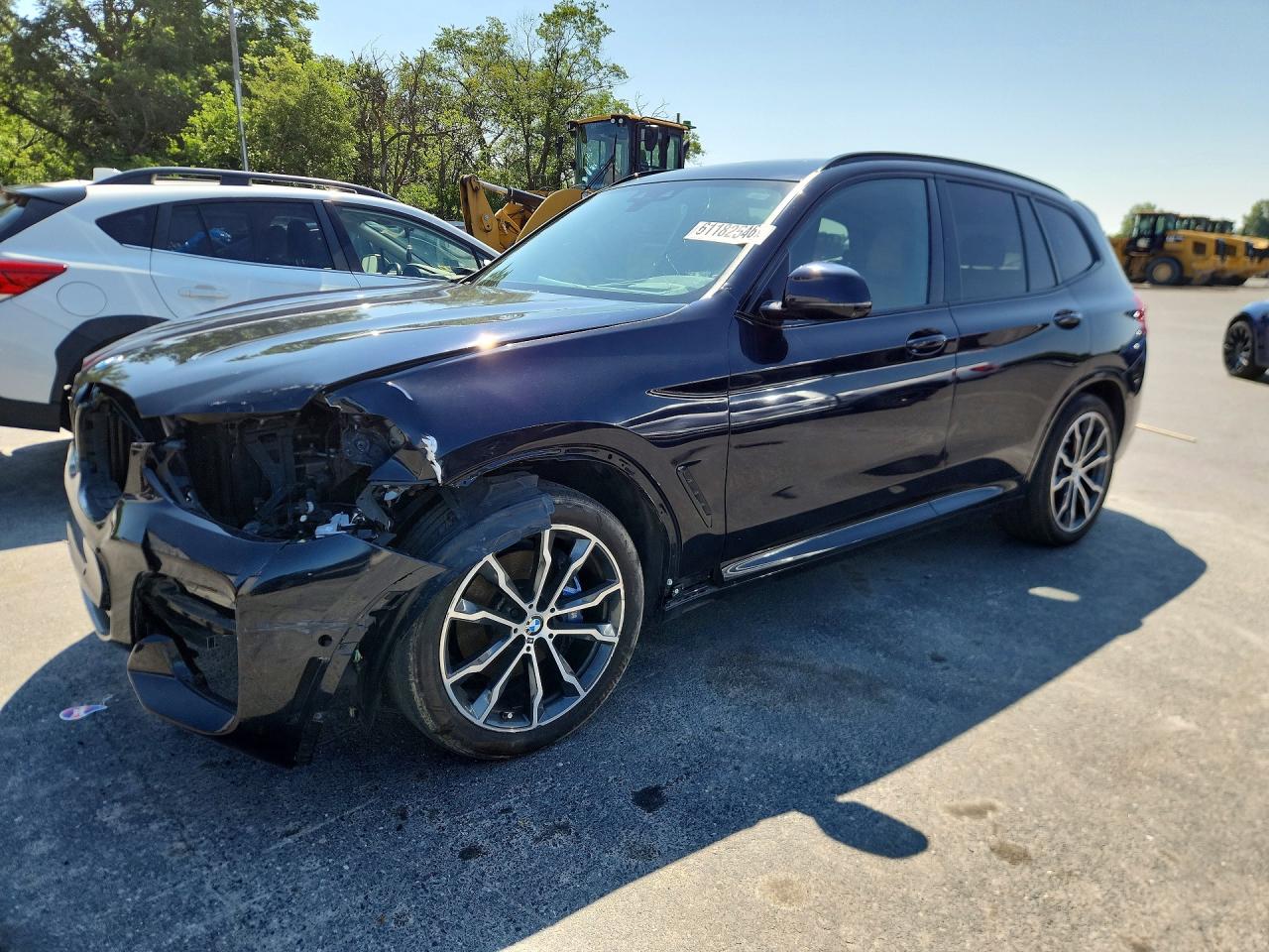 2021 BMW X3 M40i, VIN 5UXTY9C09M9E10174 — Front end