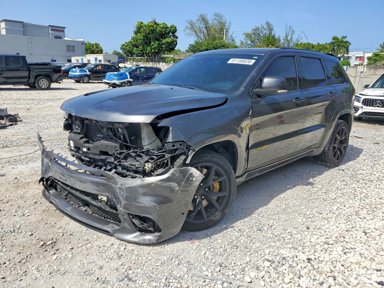 2018 Jeep Grand Cherokee Trackhawk, VIN 1C4RJFN94JC224001 — Front end