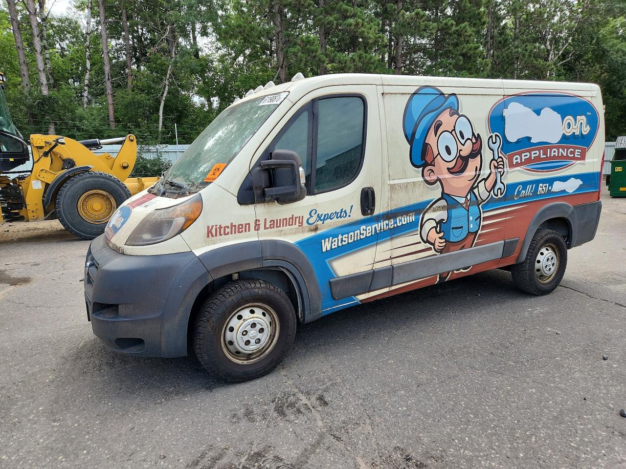 2016 Ram ProMaster Cargo, VIN 3C6TRVAG7GE100147 — Бок