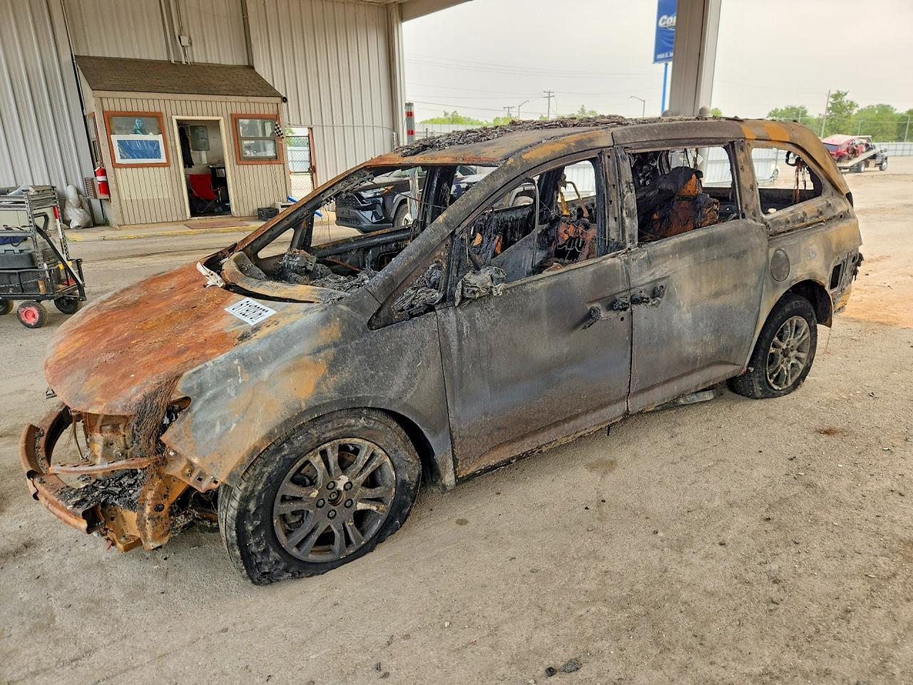 2013 Honda Odyssey EX, VIN 5FNRL5H42DB055771 — Burn