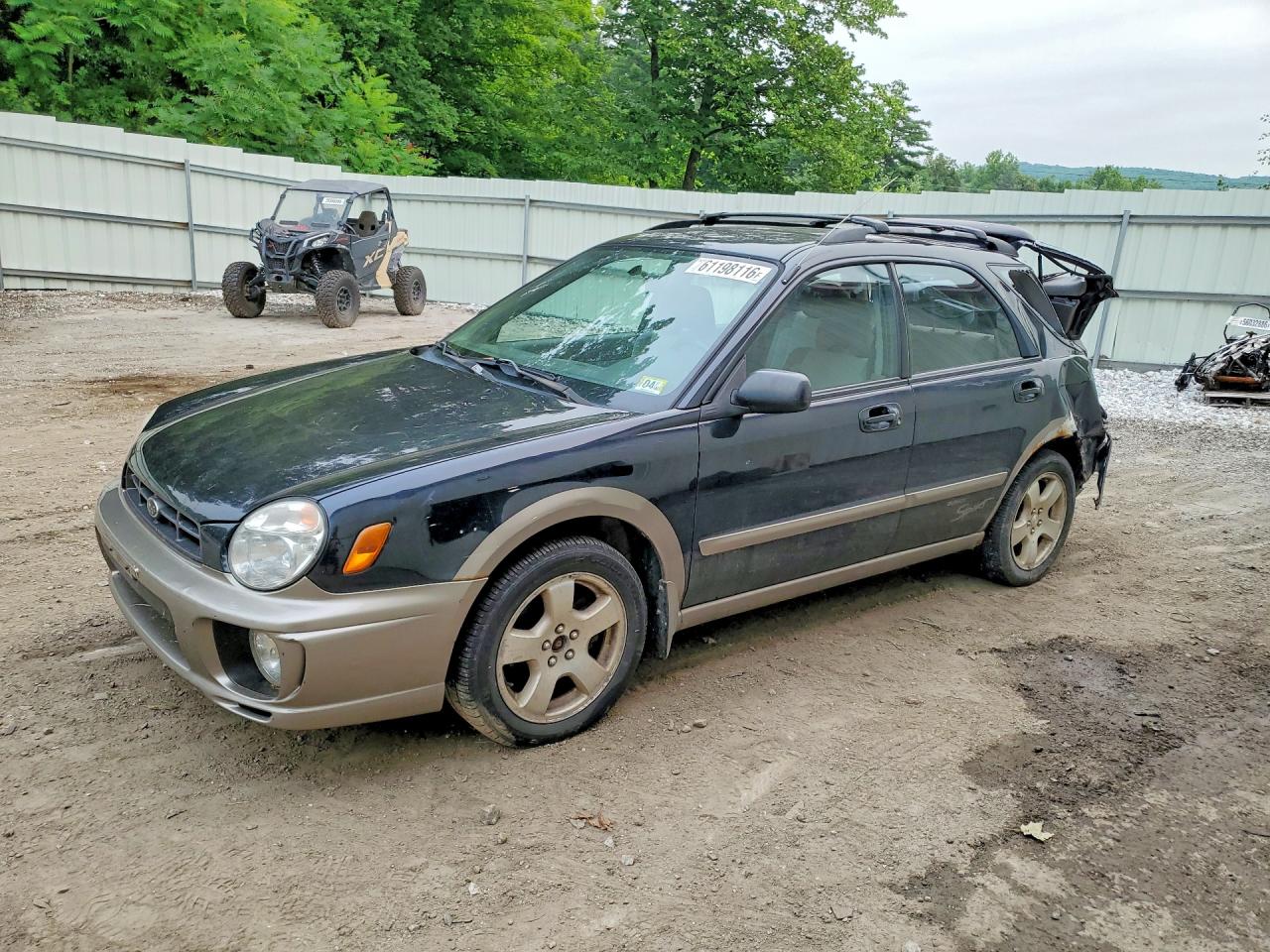 2002 Subaru Impreza Outback Special Sports, VIN JF1GG68582H819541 — Rear end