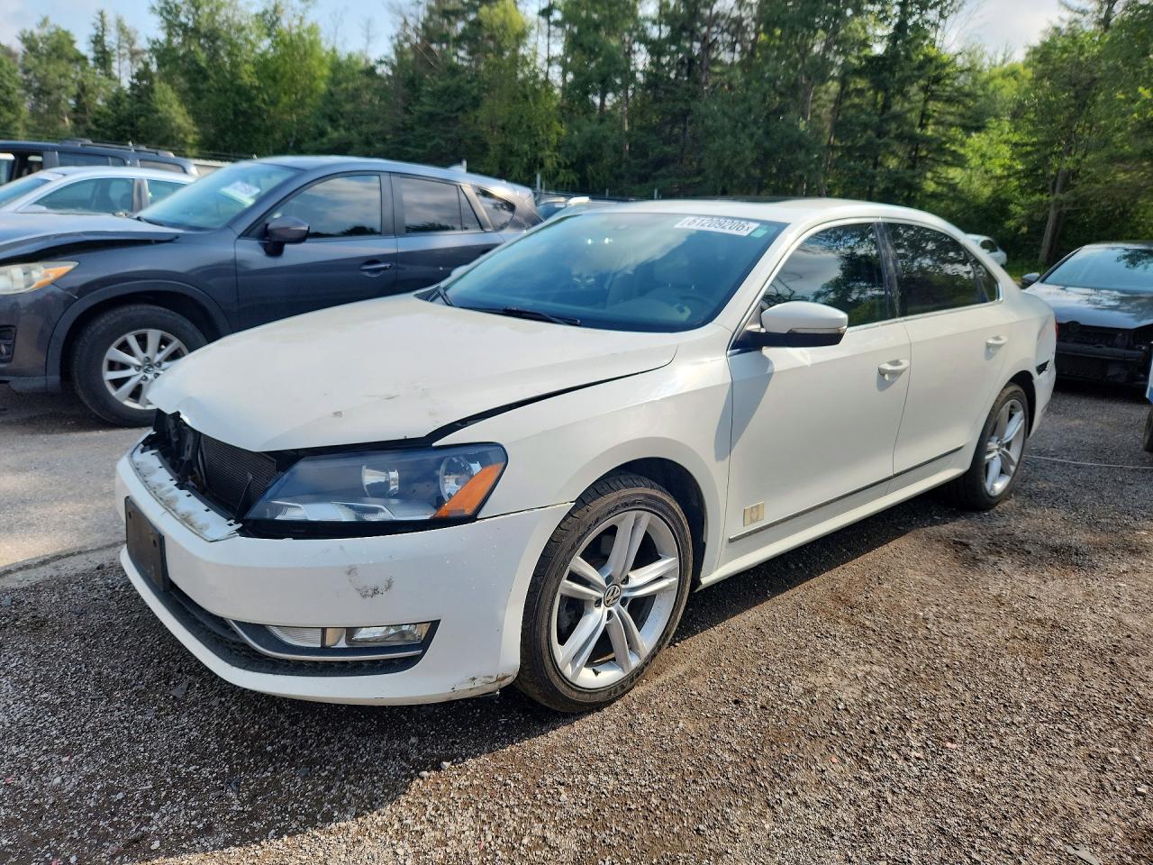 2014 Volkswagen Passat SEL Premium, VIN 1VWCS7A31EC082011 — Front end