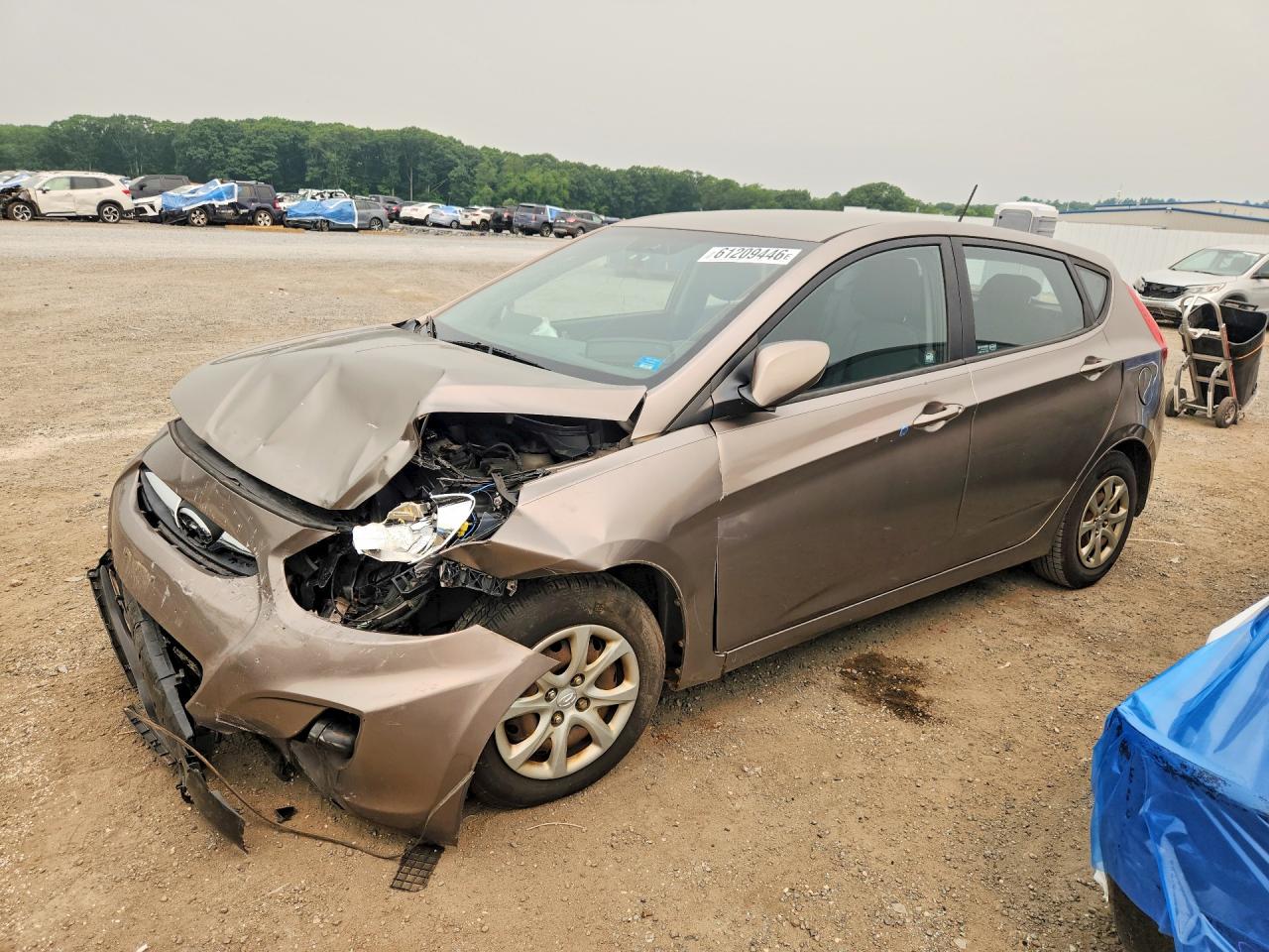 2012 Hyundai Accent GS, VIN KMHCT5AE9CU047161 — Front end