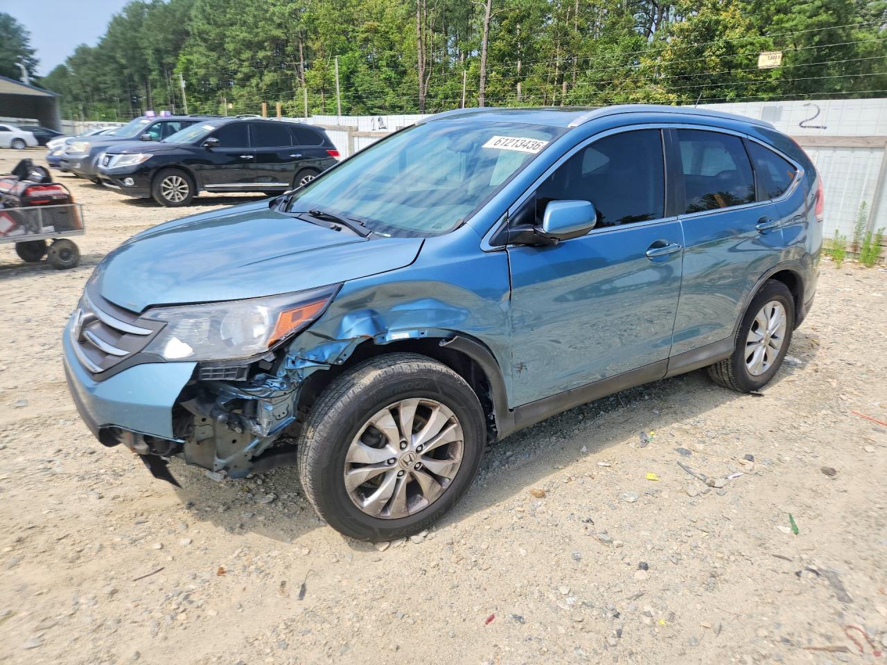 2013 Honda CR-V EX-L, VIN 5J6RM4H76DL062439 — Water / flood