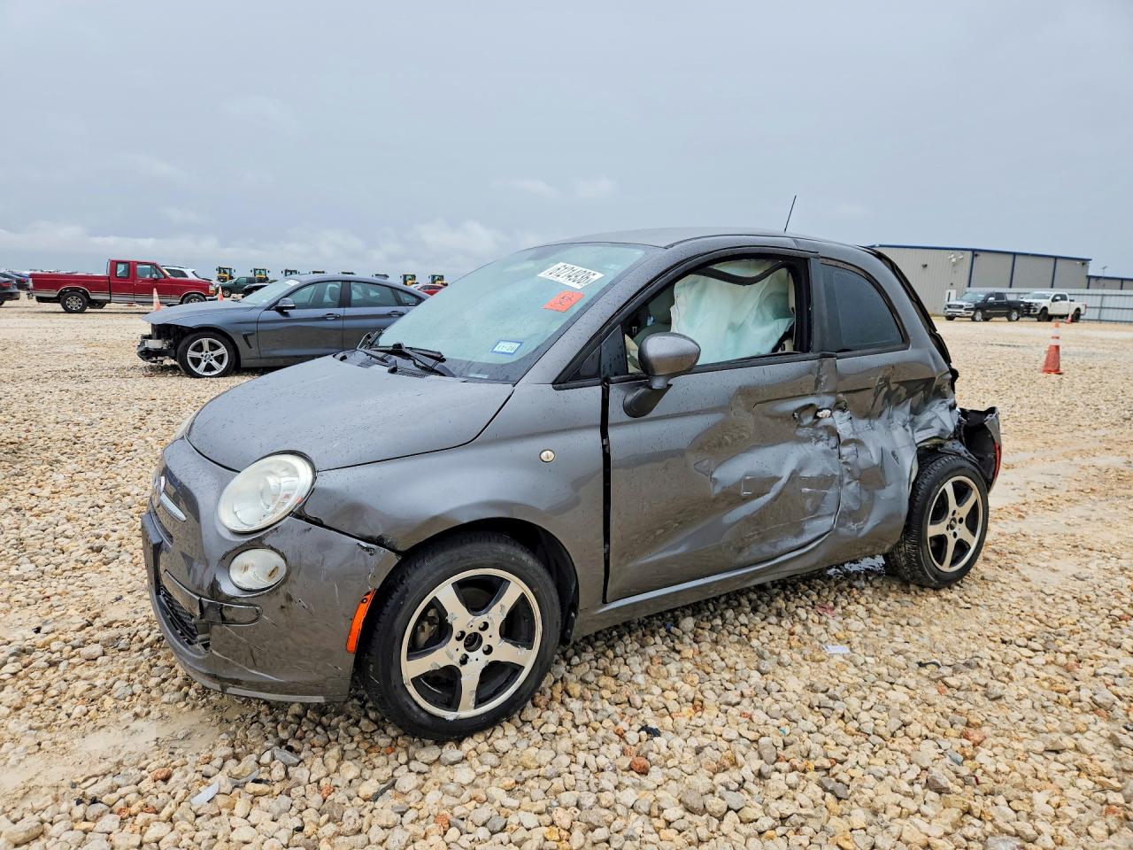 2012 FIAT 500 Pop, VIN 3C3CFFAR0CT385129 — Side