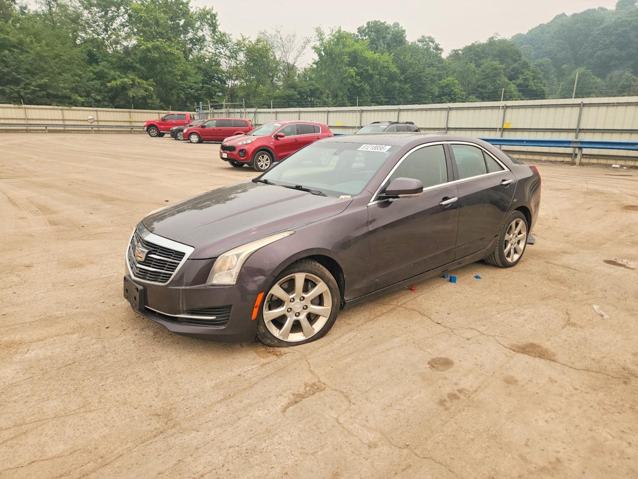 2015 Cadillac ATS Luxury AWD, VIN 1G6AH5R35F0136160 — Front end