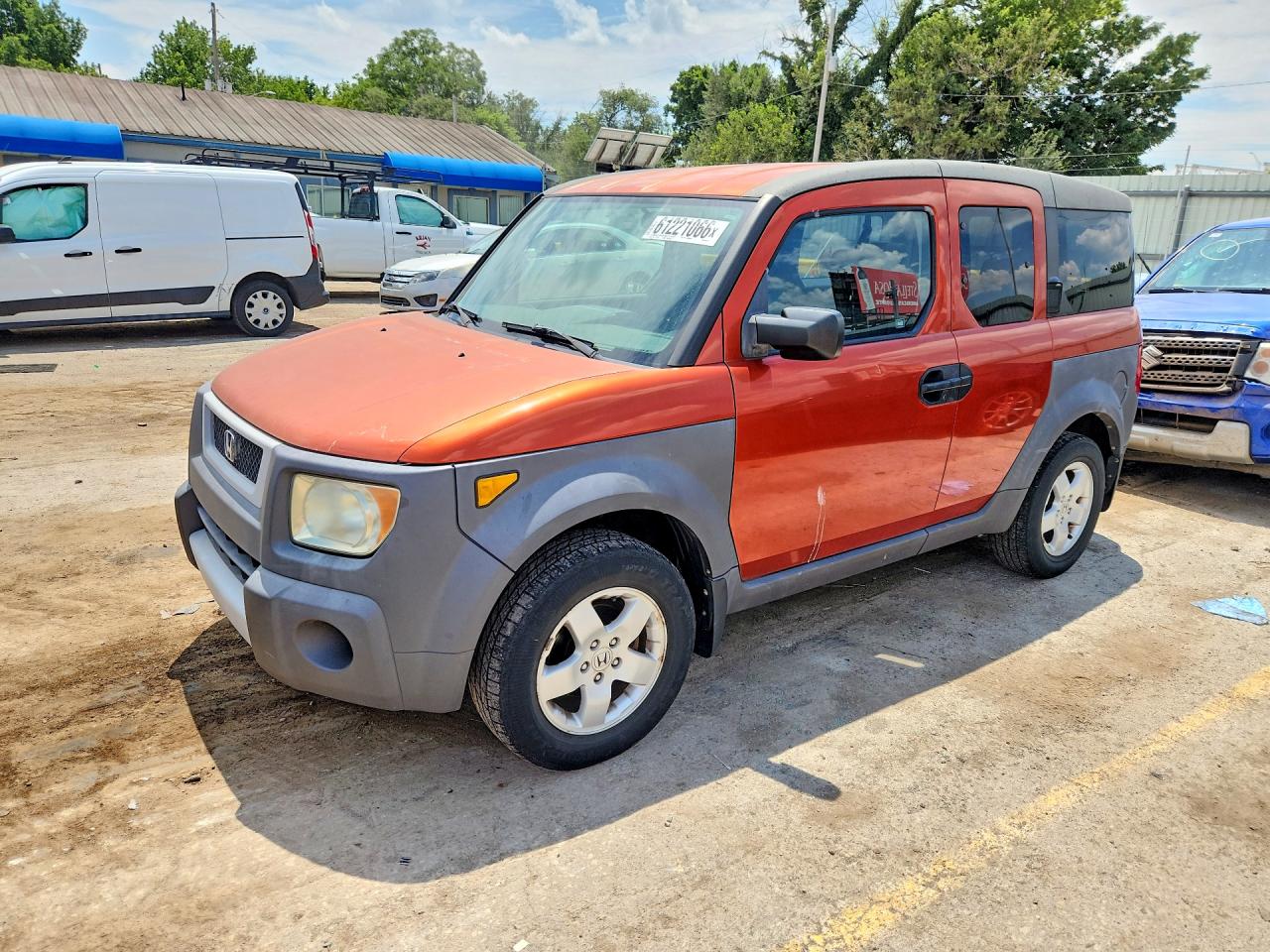 2003 Honda Element EX, VIN 5J6YH28523L024191 — Hail