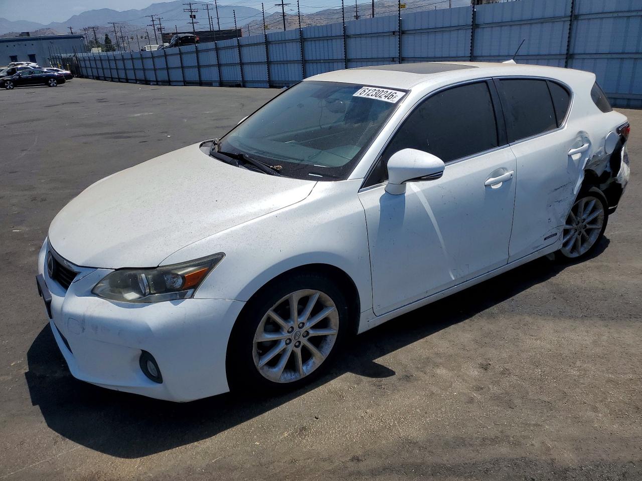 2013 Lexus CT 200h, VIN JTHKD5BH4D2131969 — Rear end
