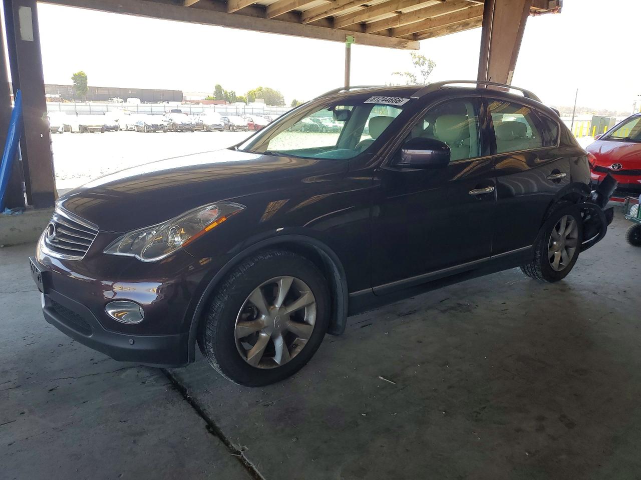 2008 Infiniti EX Journey, VIN JNKAJ09F28M350449 — Rear end