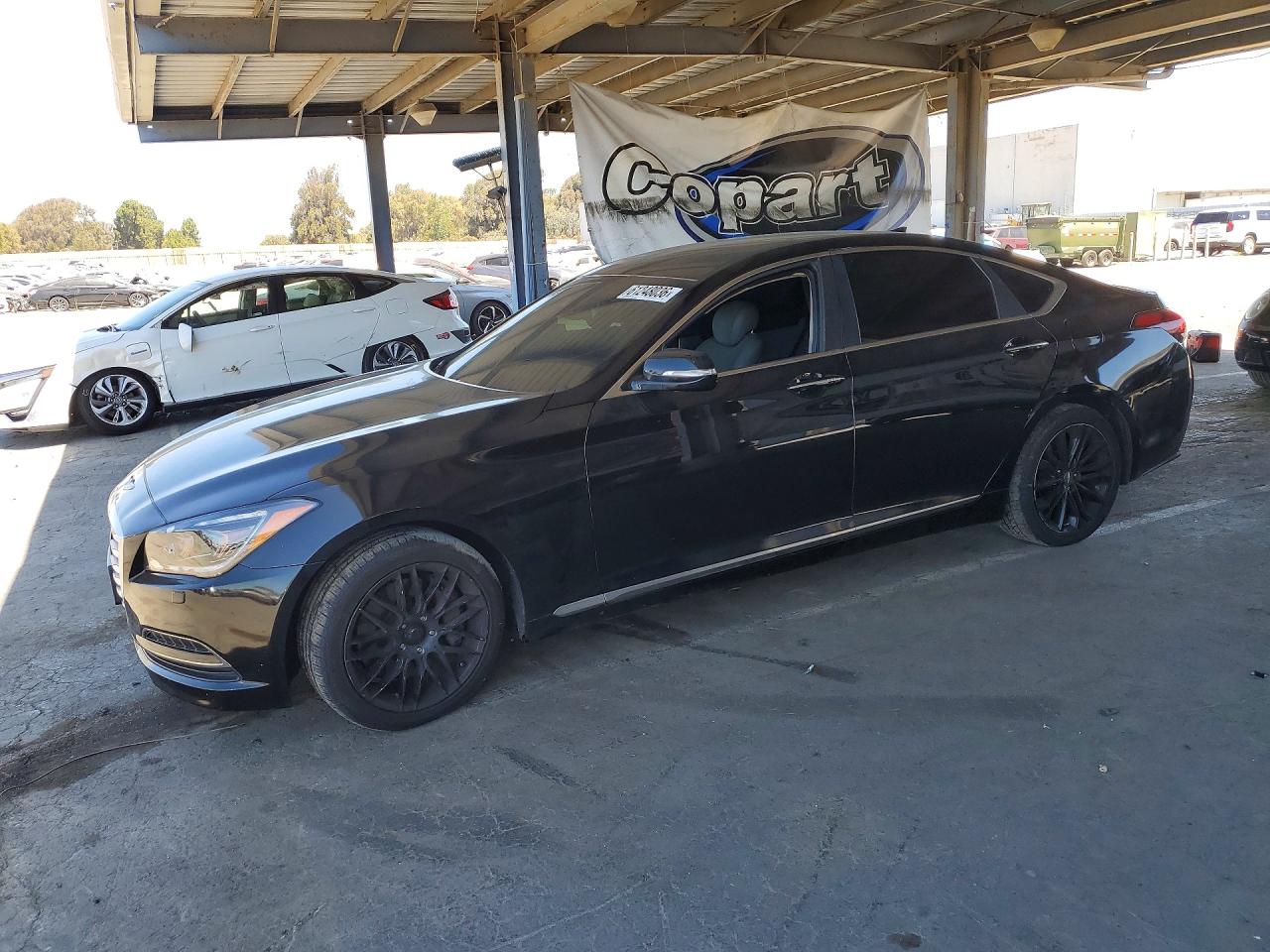 2017 Genesis G80 3.8L, VIN KMHGN4JE6HU166511 — Minor dents and scratches