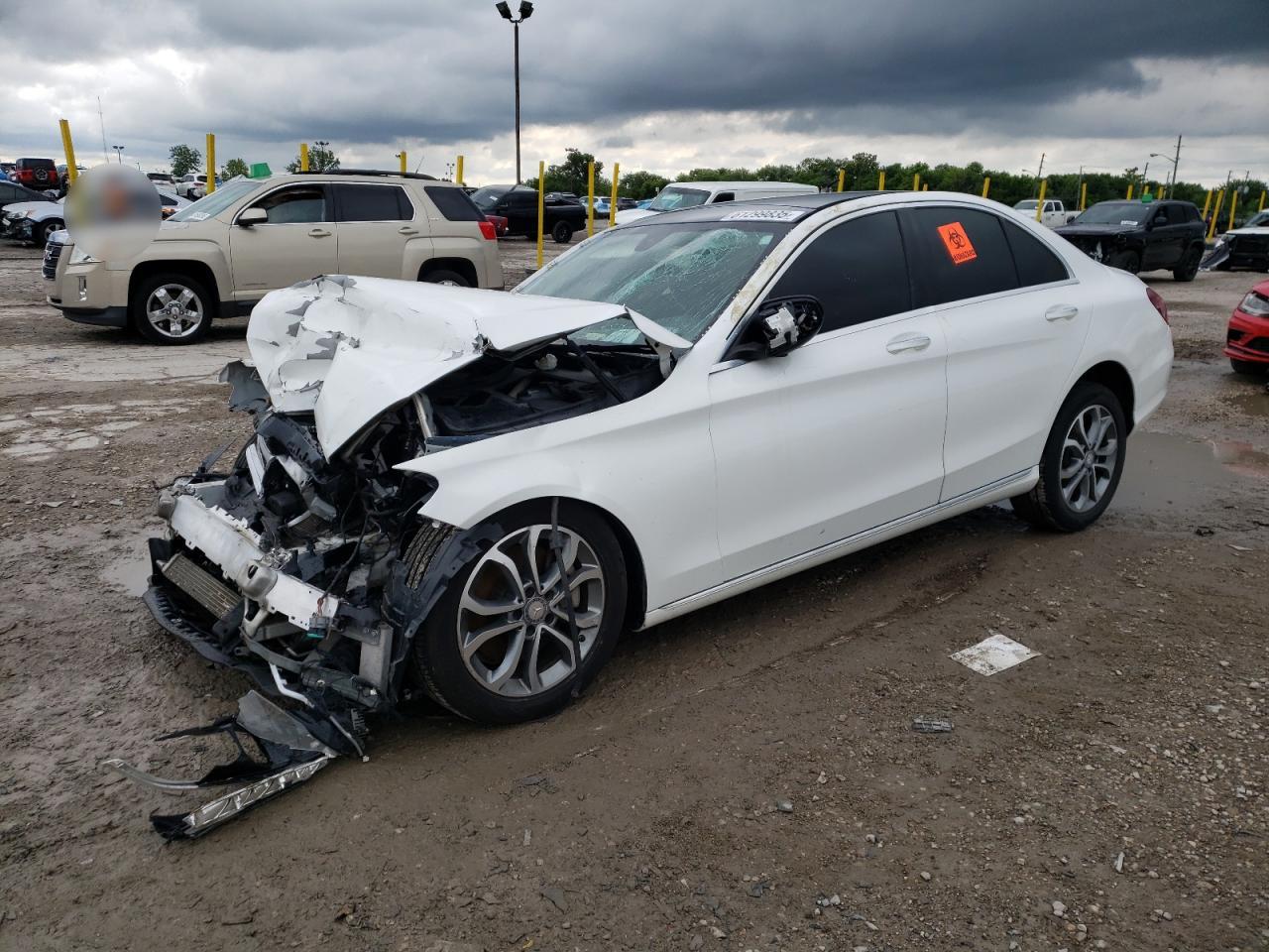 2015 Mercedes-Benz C 300 Luxury, VIN 55SWF4KB5FU051162 — Biohazard / chemical