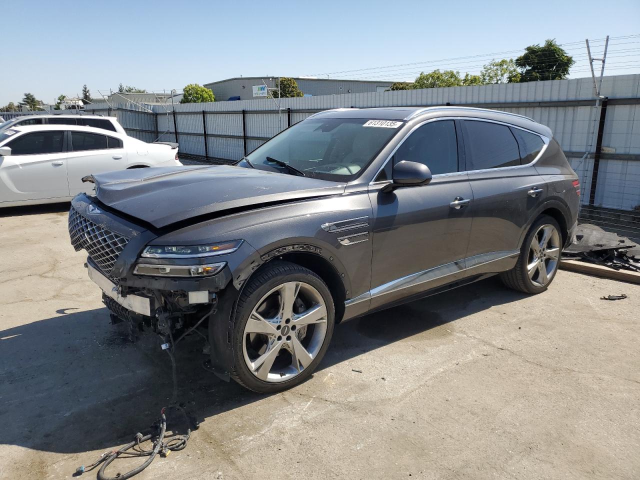 2021 Genesis GV80, VIN KMUHCESCXMU065142 — Front end