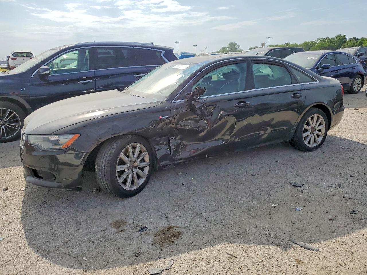 2013 Audi A6 Premium Plus, VIN WAUGGAFC7DN077715 — Side