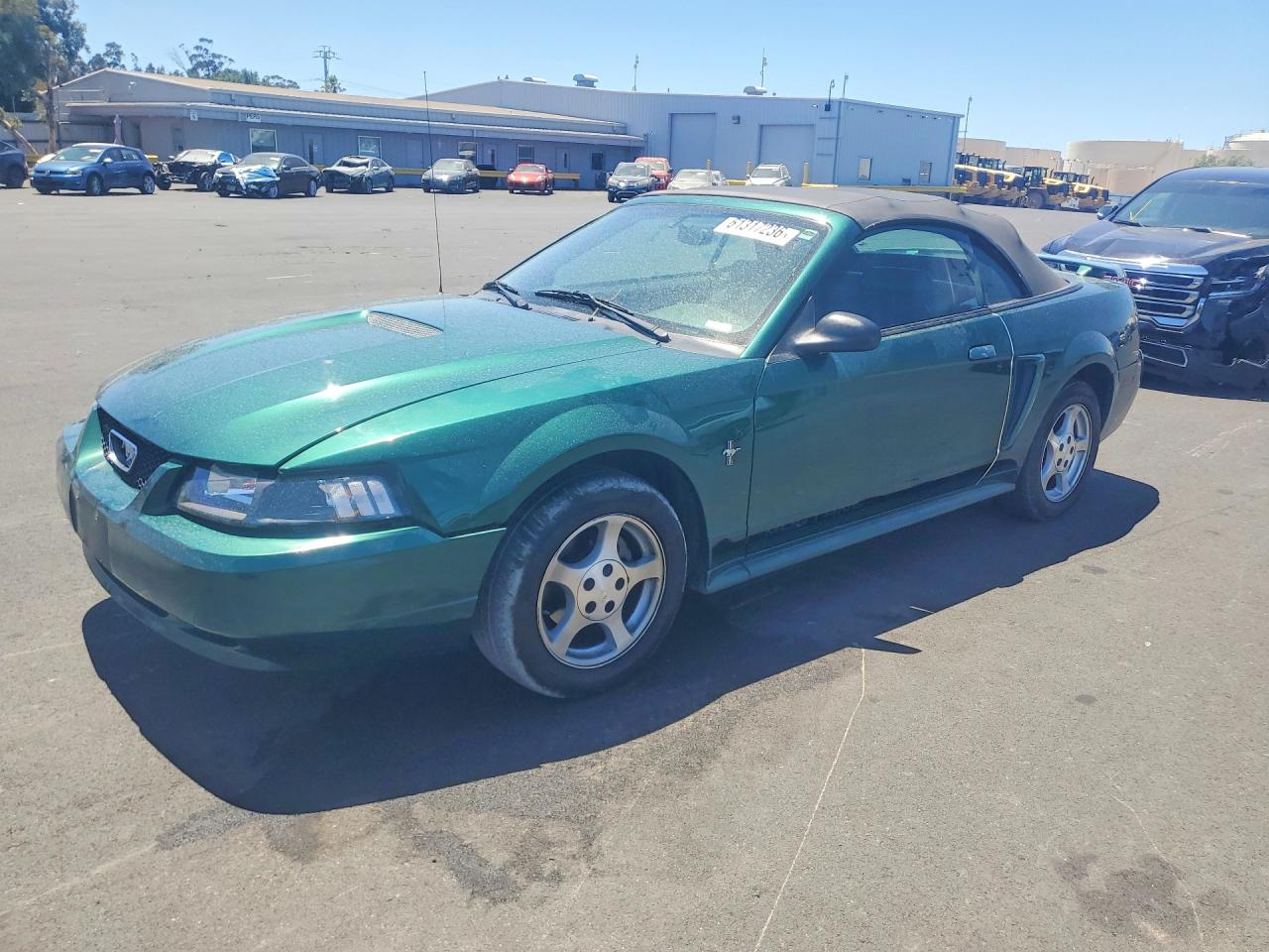 2002 Ford Mustang Deluxe, VIN 1FAFP44462F233106 — Rear end