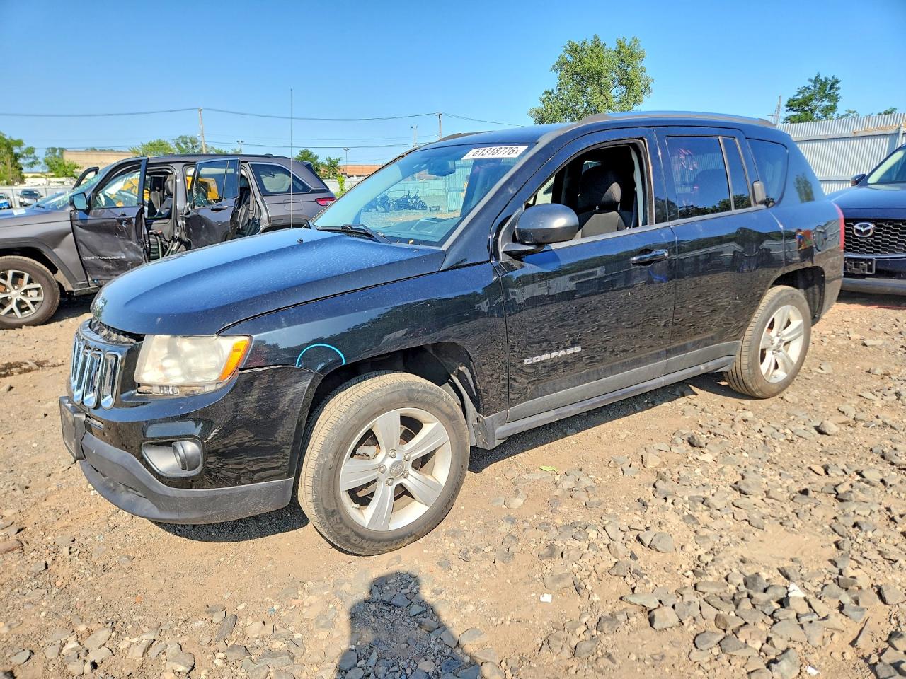 2012 Jeep Compass Latitude, VIN 1C4NJDEB9CD676593 — Front end