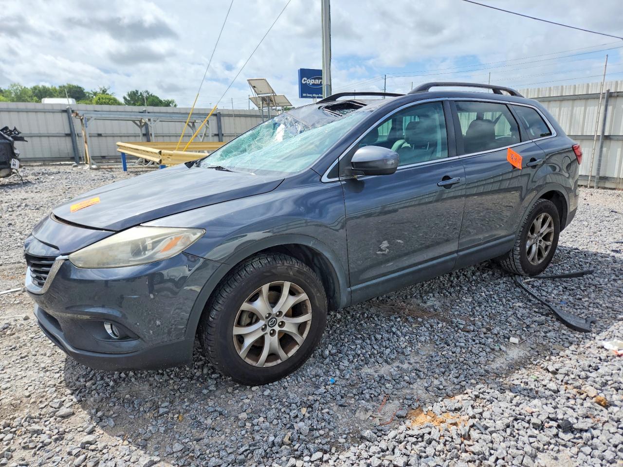 2014 Mazda CX-9 Touring, VIN JM3TB2CAXE0434495 — Roof