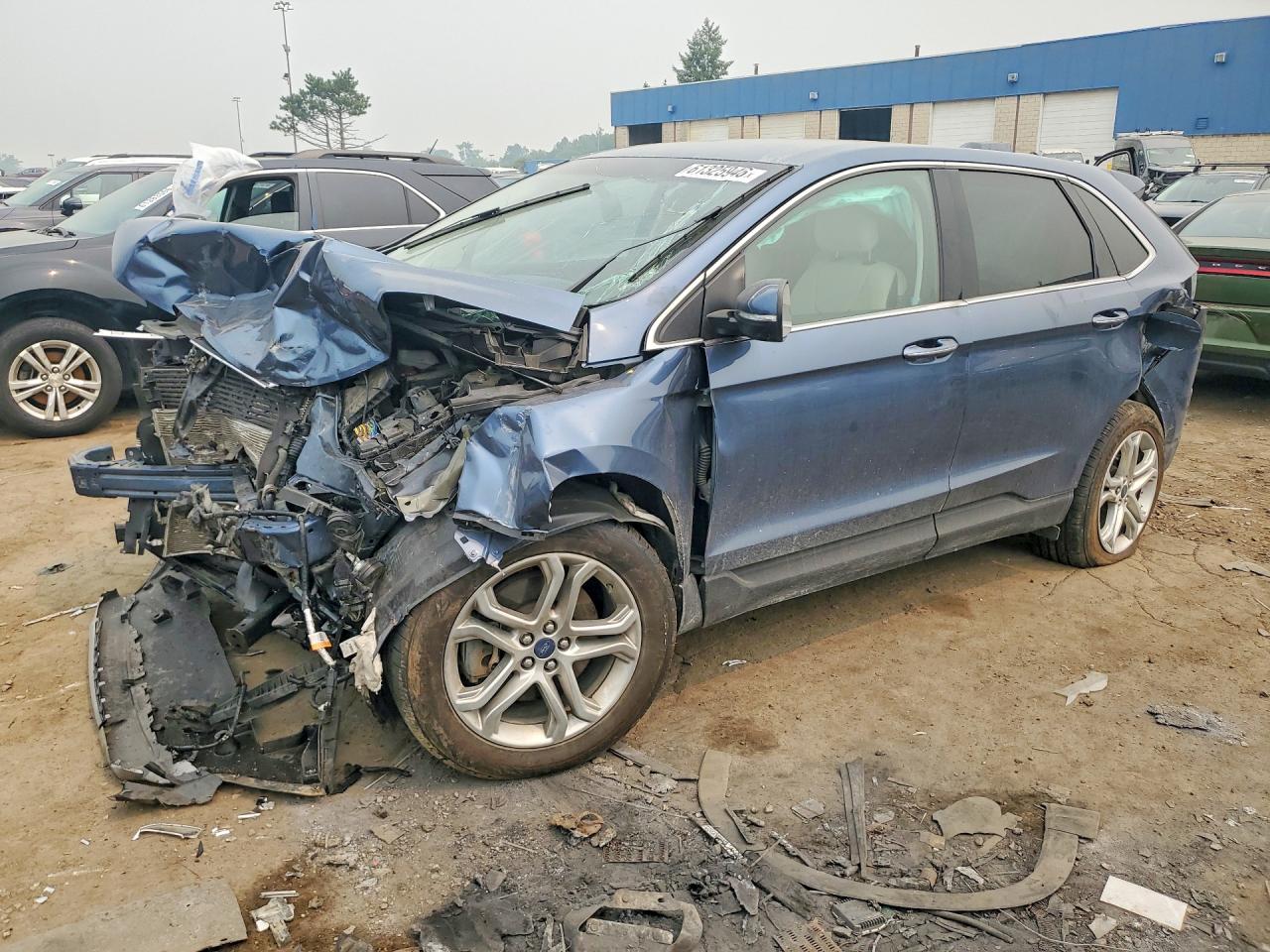 2018 Ford Edge Titanium, VIN 2FMPK4K89JBB57976 — Перед
