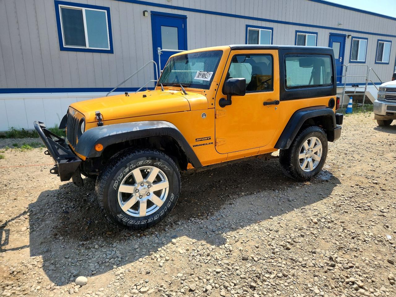 2013 Jeep Wrangler Sport, VIN 1C4AJWAG2DL521967 — Rear end