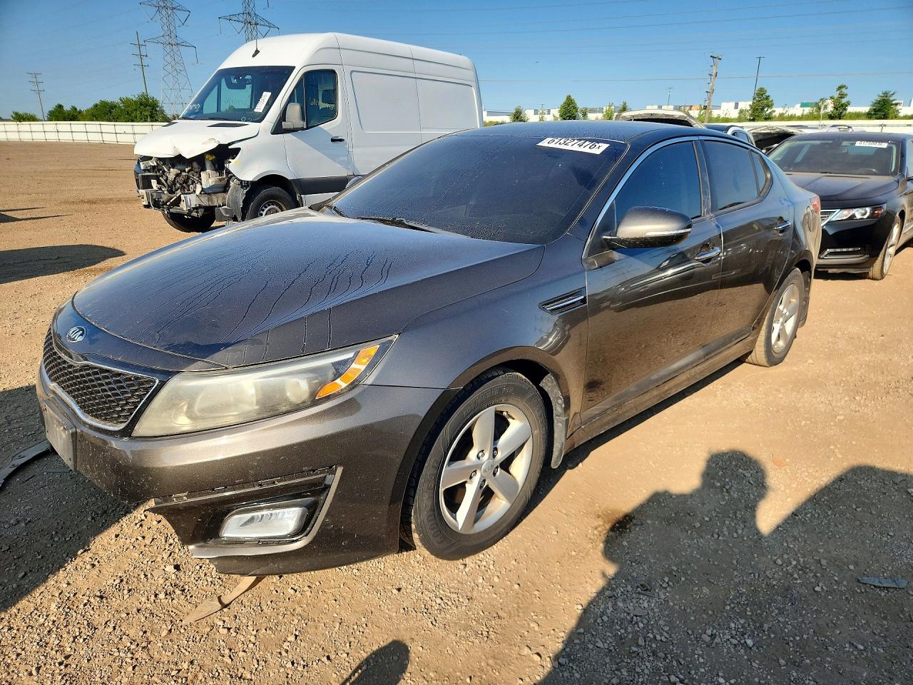 2014 Kia Optima LX, VIN 5XXGM4A75EG276346 — Front end