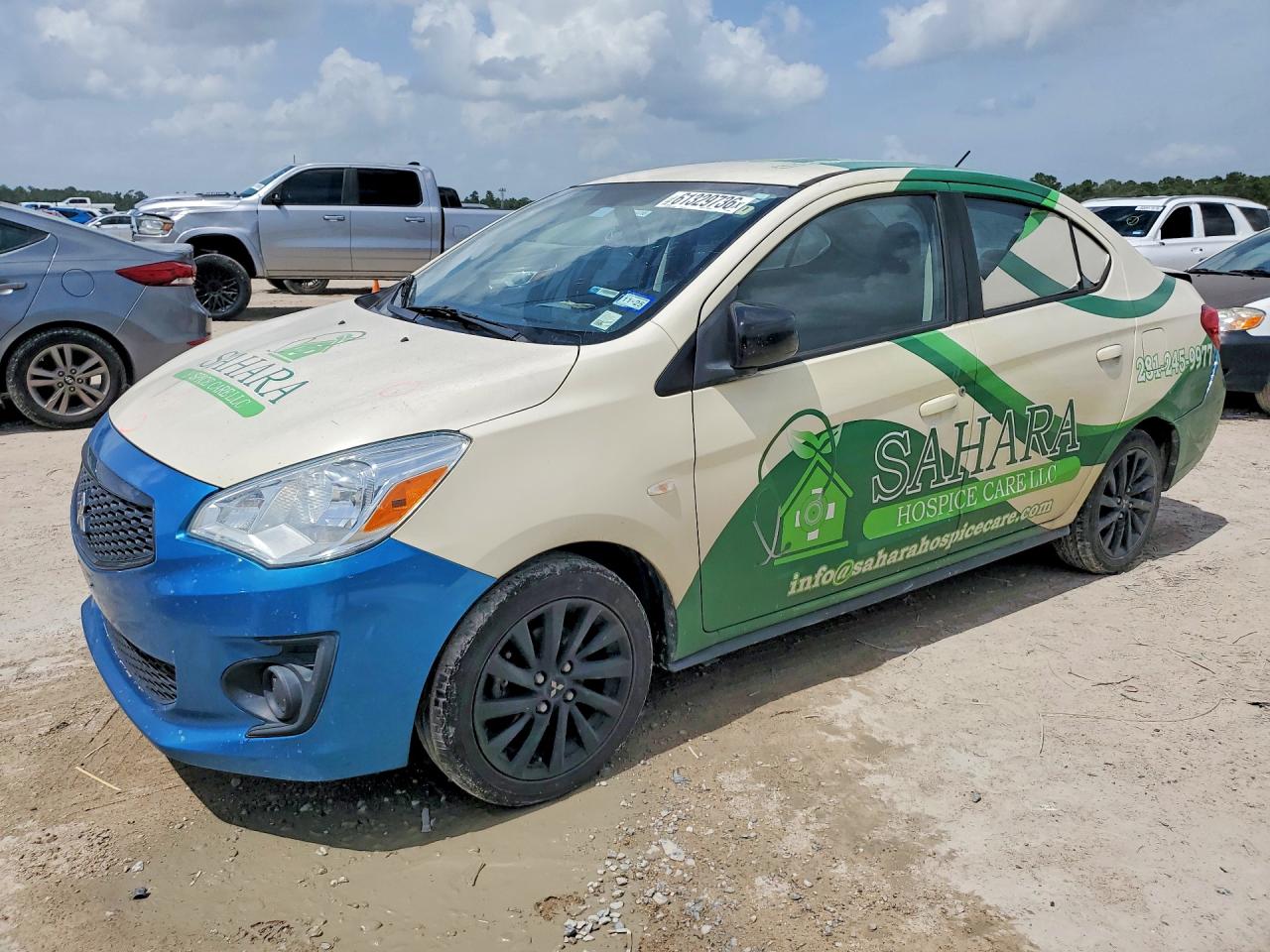 2020 Mitsubishi Mirage SE, VIN ML32F4FJ1LHF09685 — Rear end