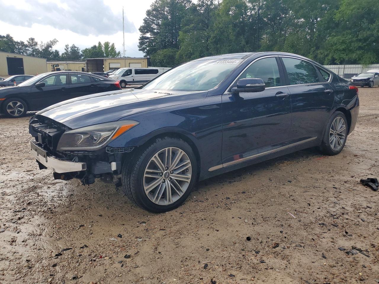 2020 Genesis G80 3.8L, VIN KMTFN4JE0LU334587 — Front end