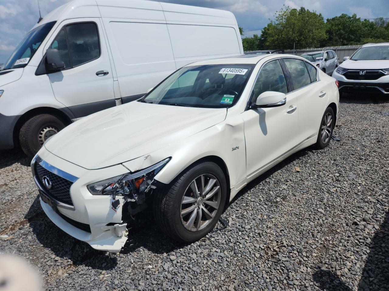 2016 Infiniti Q50 Sport, VIN JN1EV7AR6GM345858 — Front end
