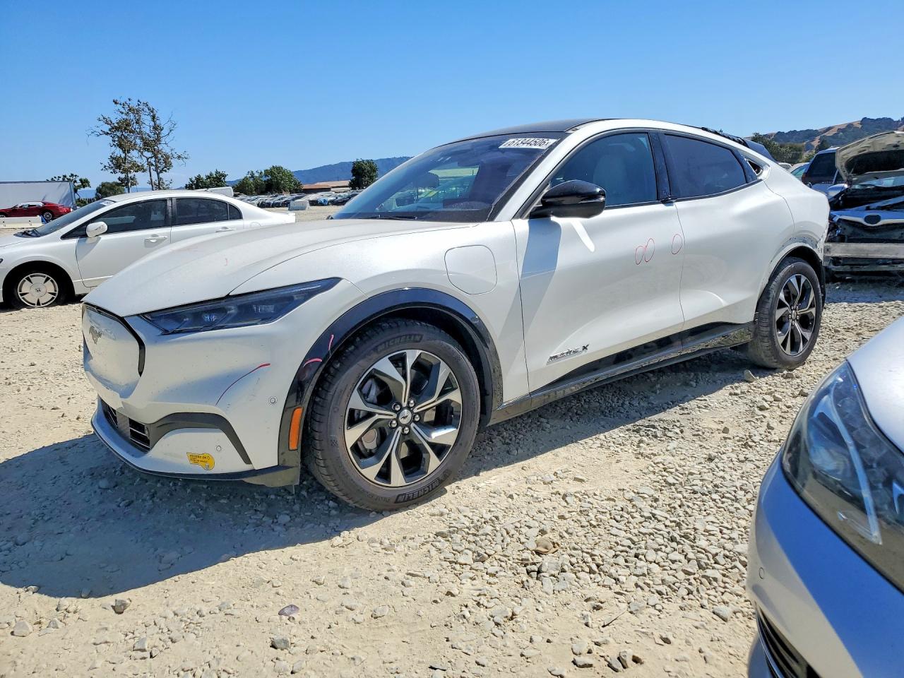 2021 Ford Mustang Mach-E Premium, VIN 3FMTK3R78MMA62267 — Rear end