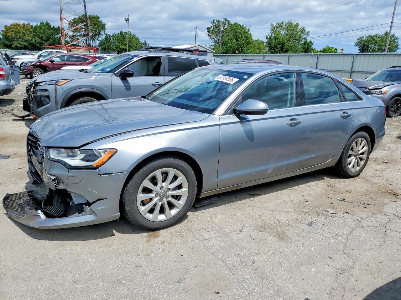 2012 Audi A6 Premium, VIN WAUCFAFC7CN061823 — Front end