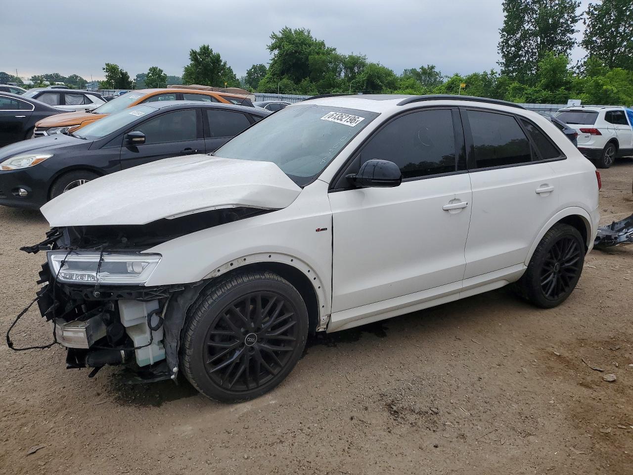 2018 Audi Q3 Prestige, VIN WA1GCCFS0JR030638 — Undercarriage