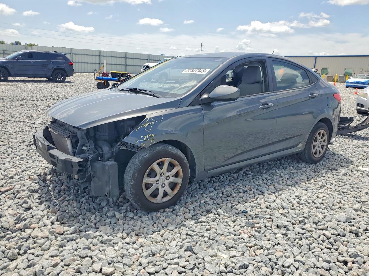 2012 Hyundai Accent GLS, VIN KMHCT4AE4CU244507 — Front end