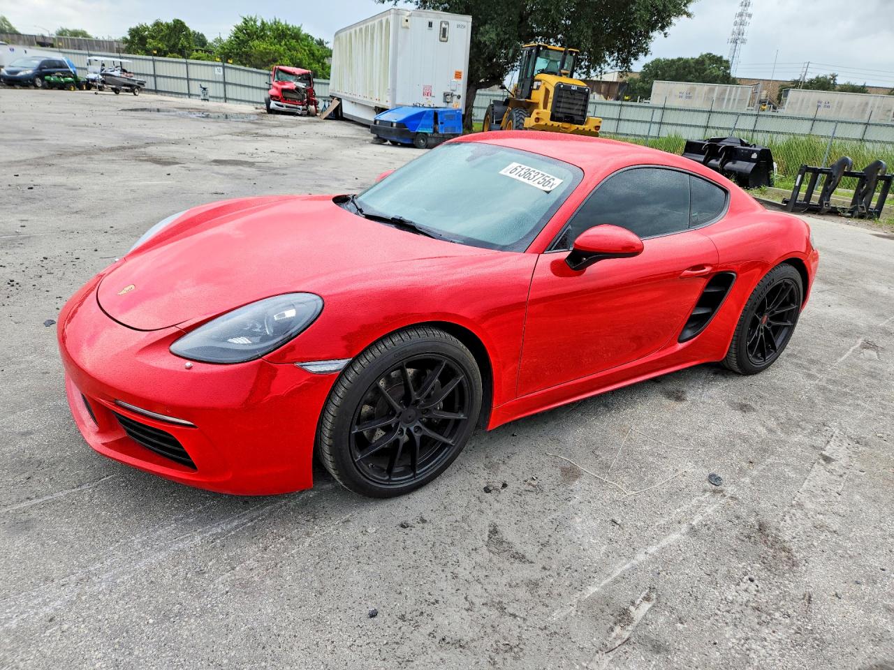 2017 Porsche 718 Cayman, VIN WP0AA2A84HS270611 — Rear end