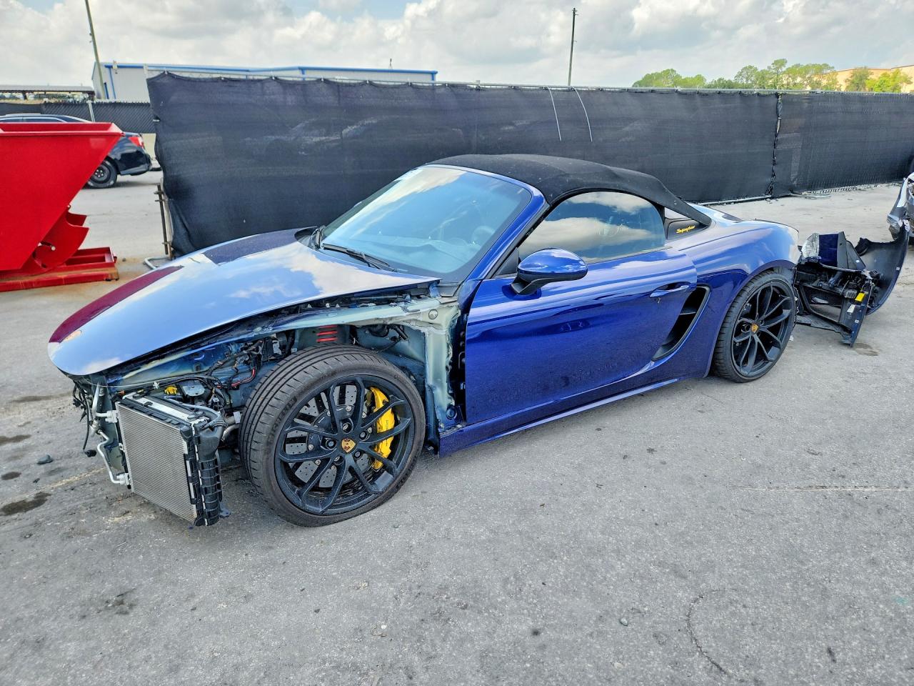 2021 Porsche 718 Spyder, VIN WP0CC2A8XMS240221 — Front end